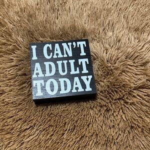 Black and White Decorative Sign